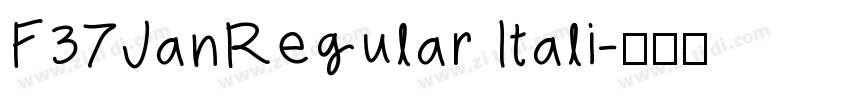 F37JanRegular Itali字体转换